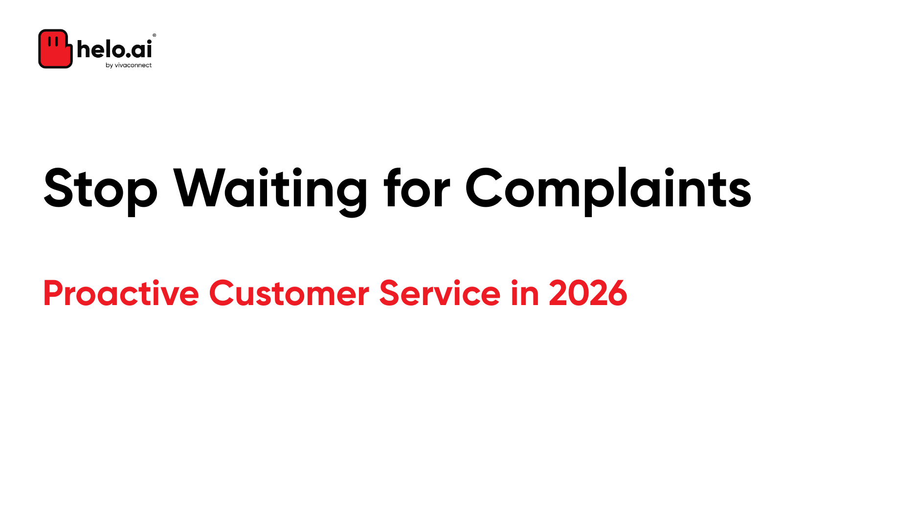Proactive Customer Service